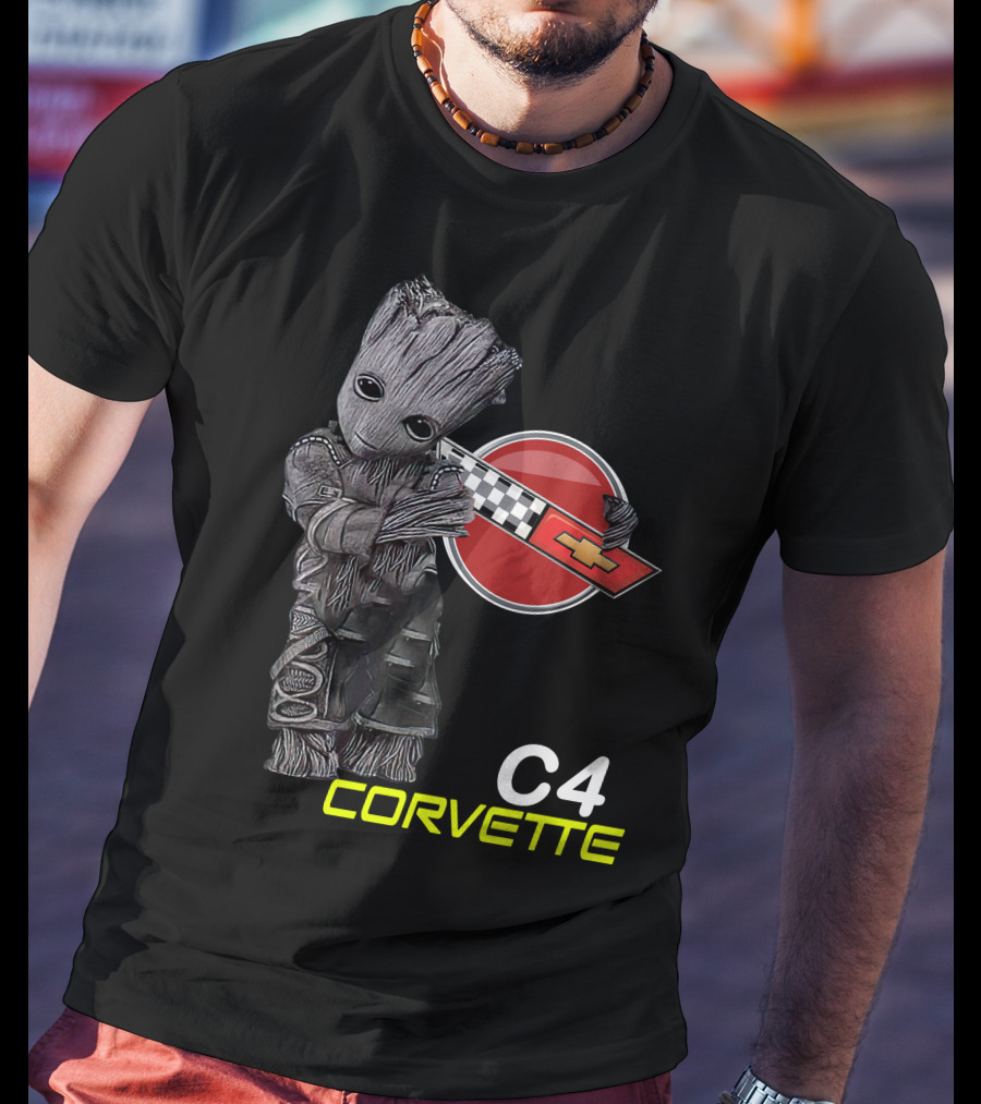 C4 Groot Corvette Chevrolet Racing T-Shirt