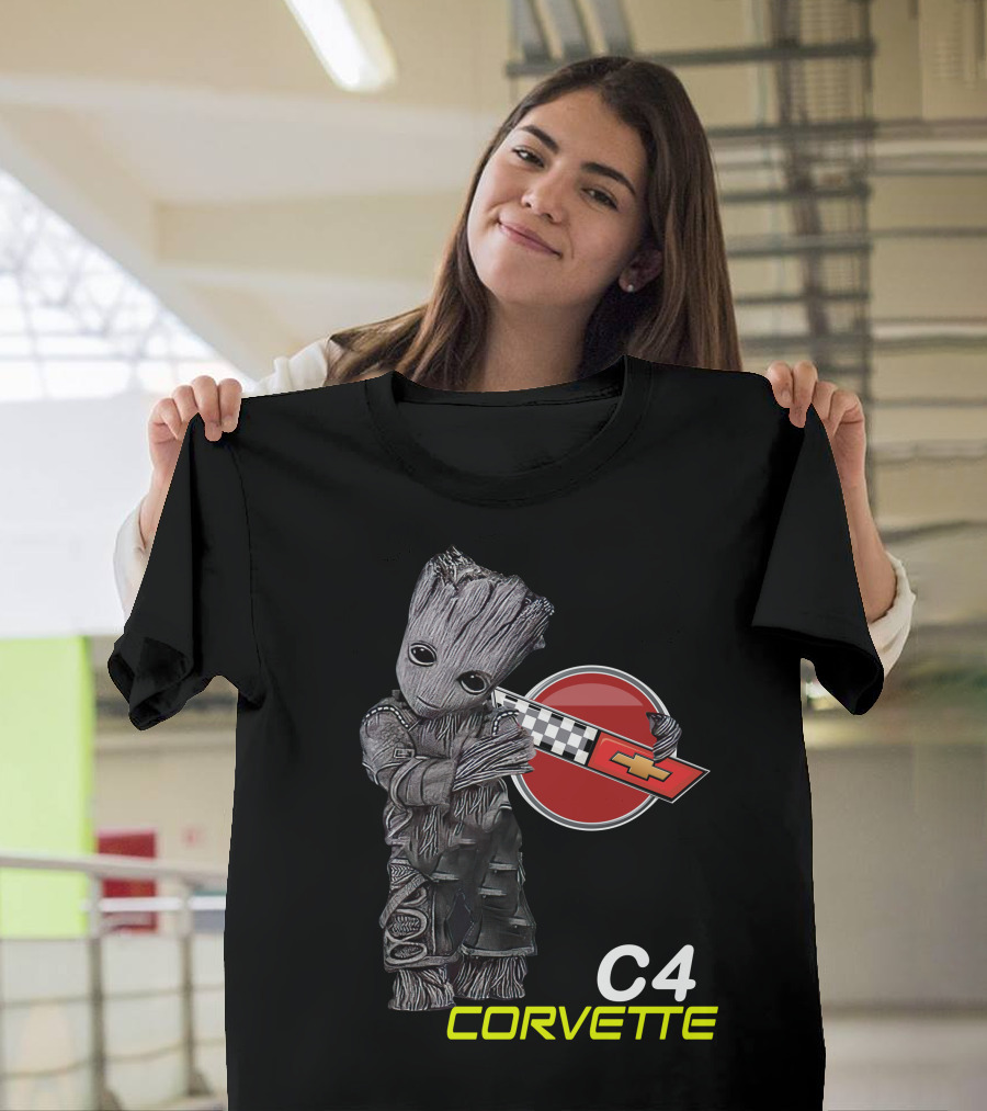 C4 Groot Corvette Chevrolet Racing T-Shirt