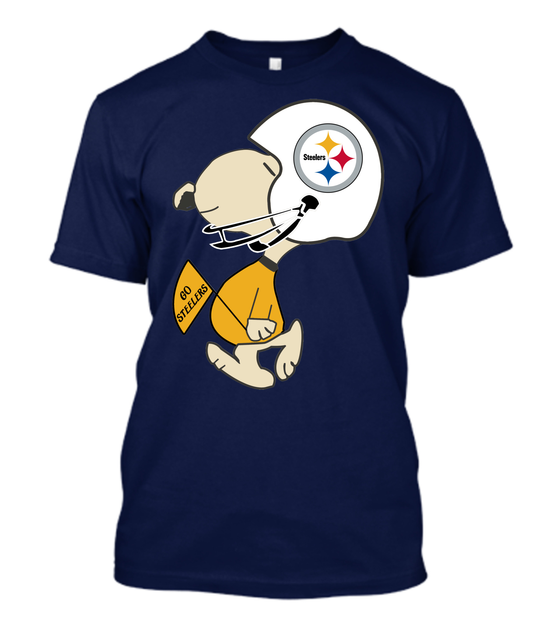 Steelers Football Helmet Go Steelers Fan T-Shirt