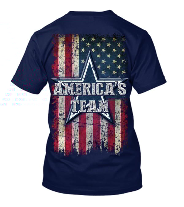 America's Team Dallas Cowboys Usa Flag Star T-Shirt