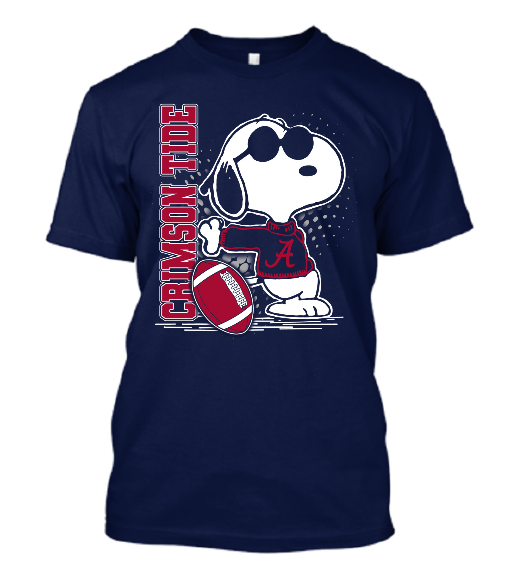 Crimson Tide Alabama Snoopy Football T-Shirt