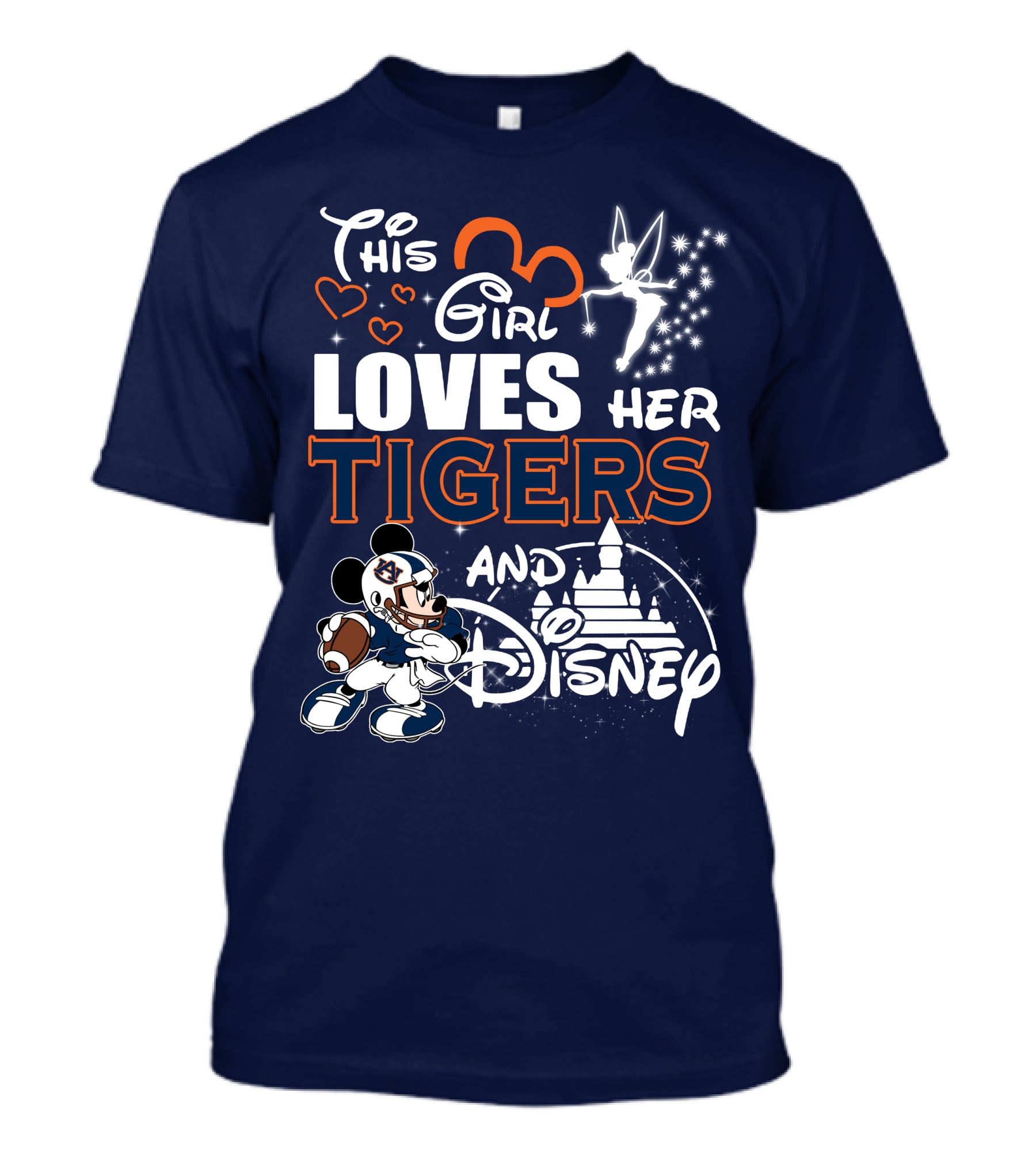 This Girl Loves Her Auburn Tigers And Disney T-Shirt