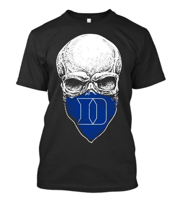 Duke Blue Devils D Logo Skull T-Shirt