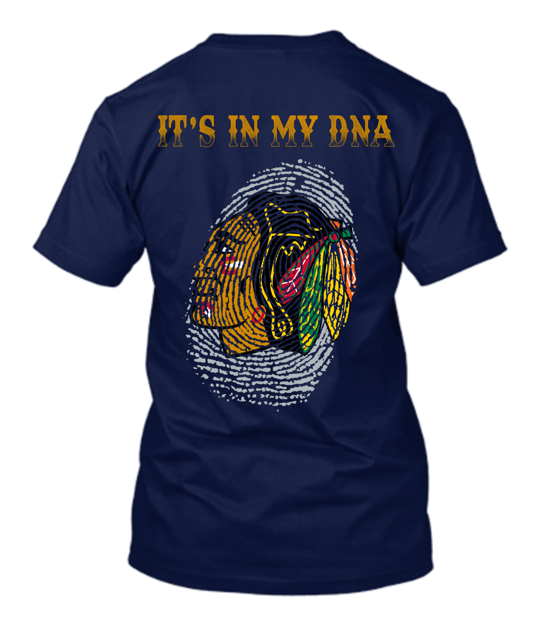 Chicago Blackhawks It's In My Dna Fingerprint T-Shirt