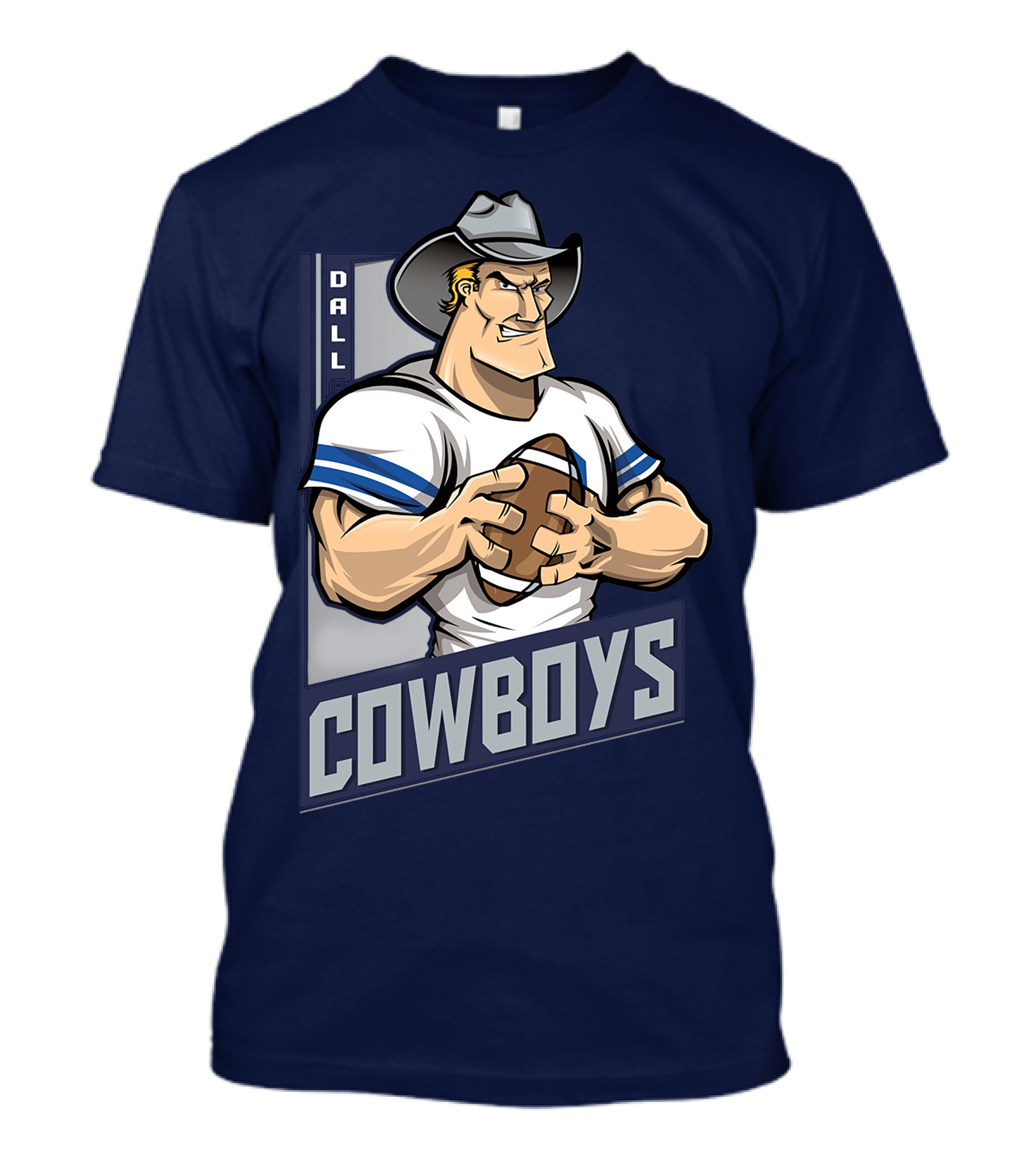 Dallas Cowboys Football Cartoon Character T-Shirt