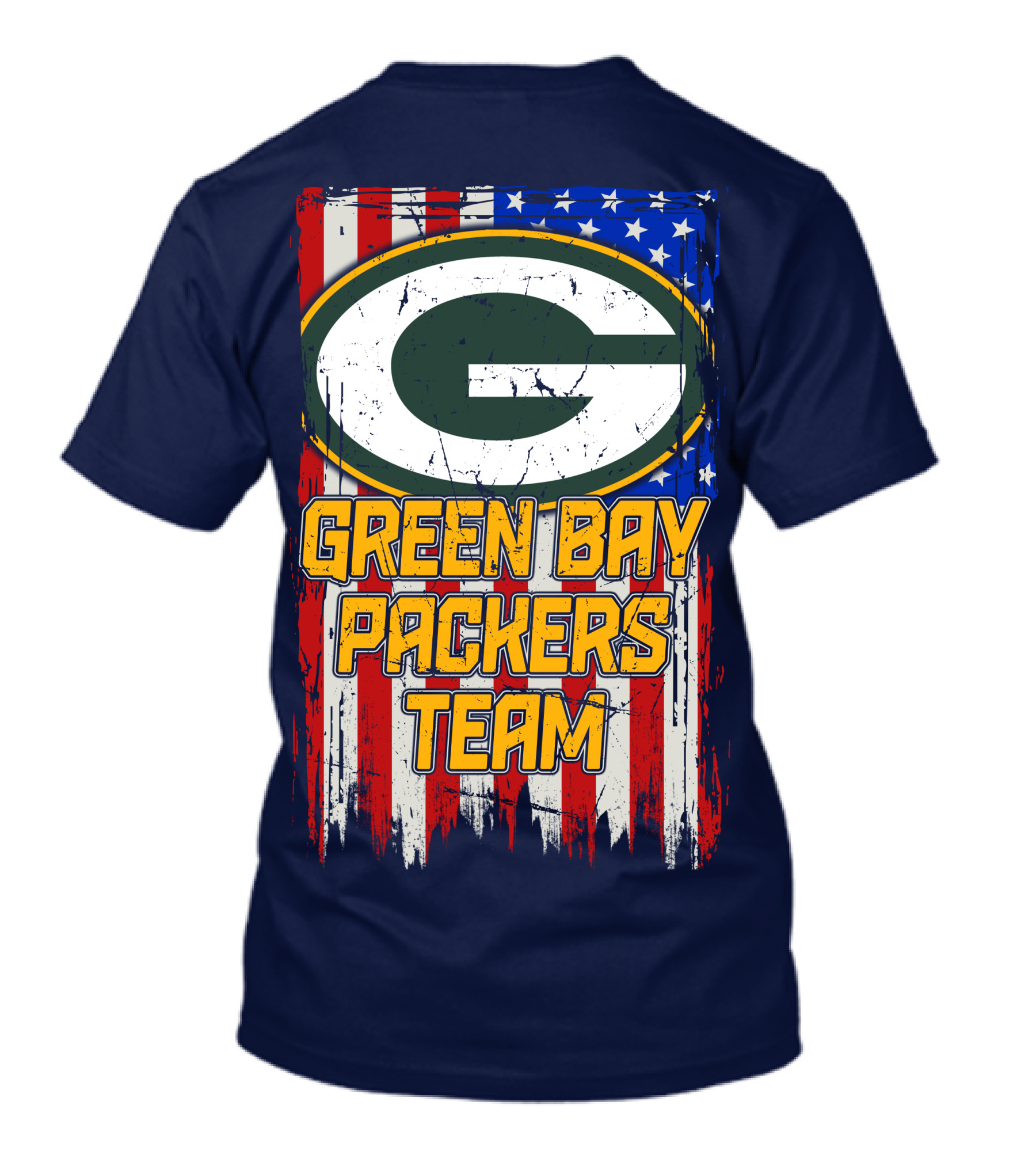 Green Bay Packers Team Flag T-Shirt