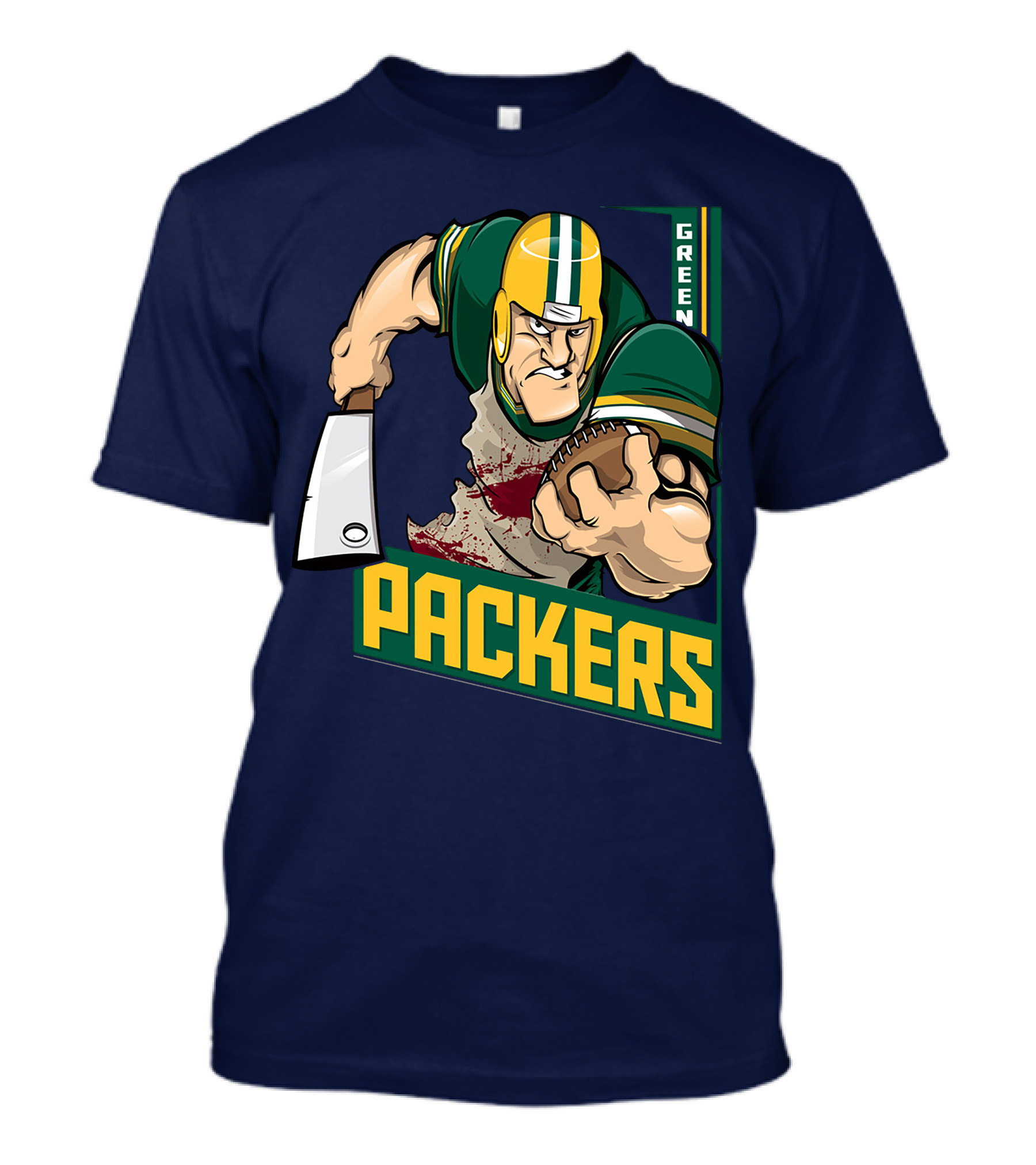 Green Bay Packers Tough Gridiron Warrior T-Shirt