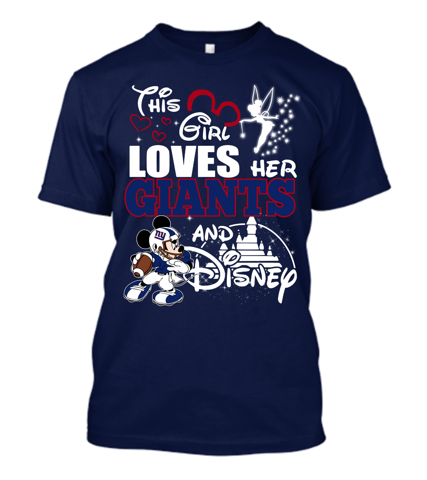 This Girl Loves Her Giants And Disney T-Shirt