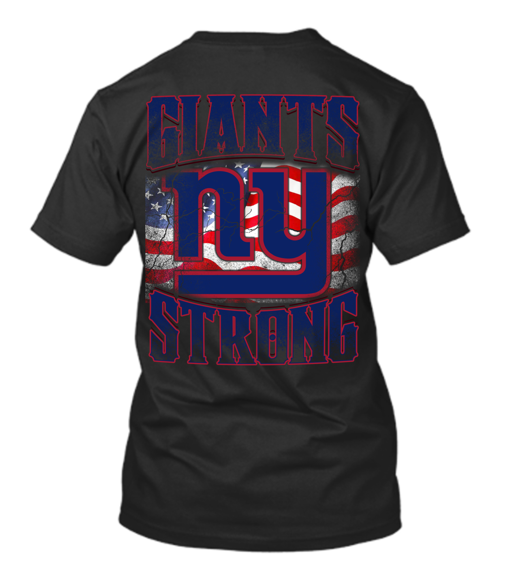 Giants Strong Ny American Flag T-Shirt