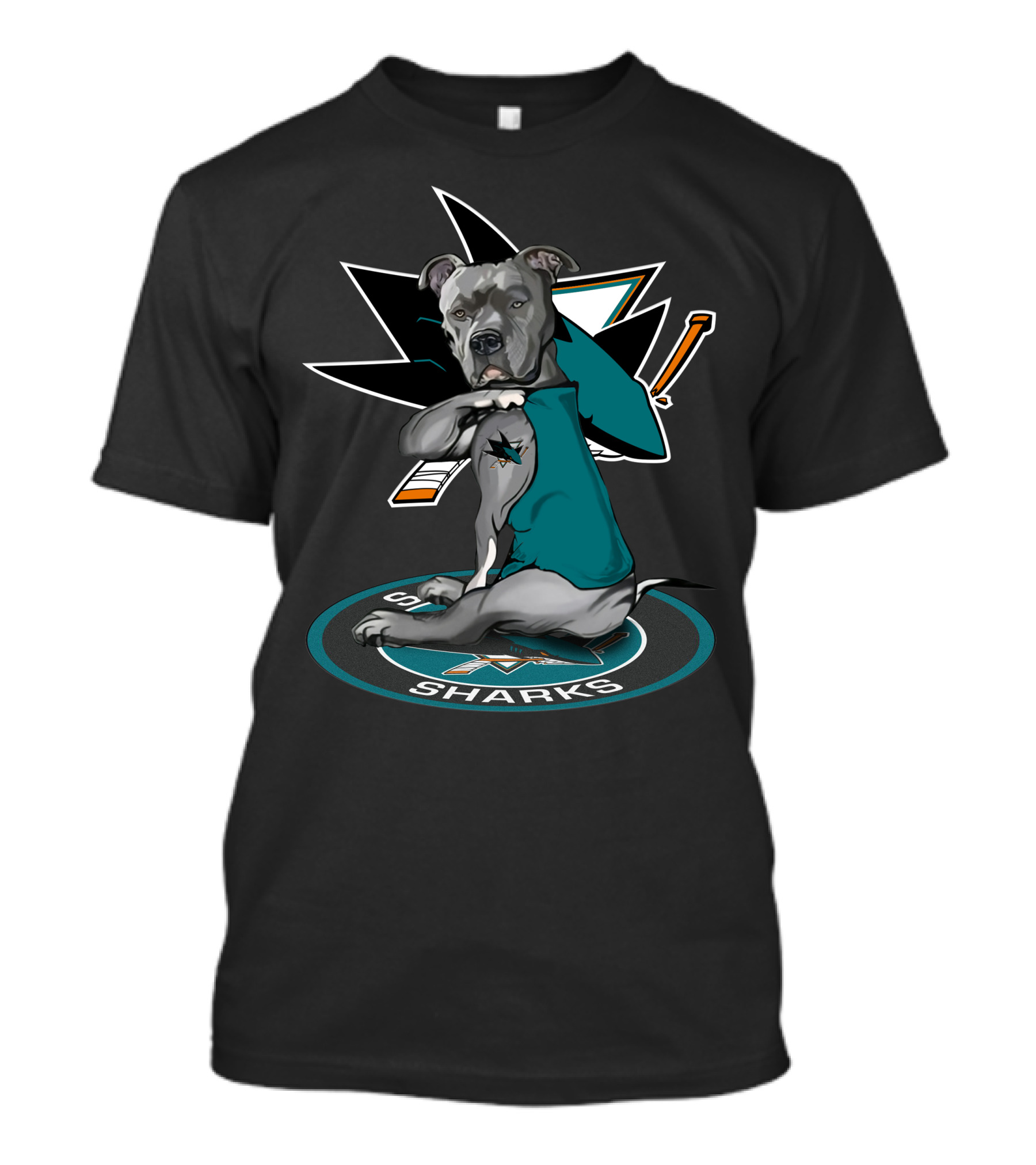 24 San Jose Sharks Dog Mascot T-Shirt