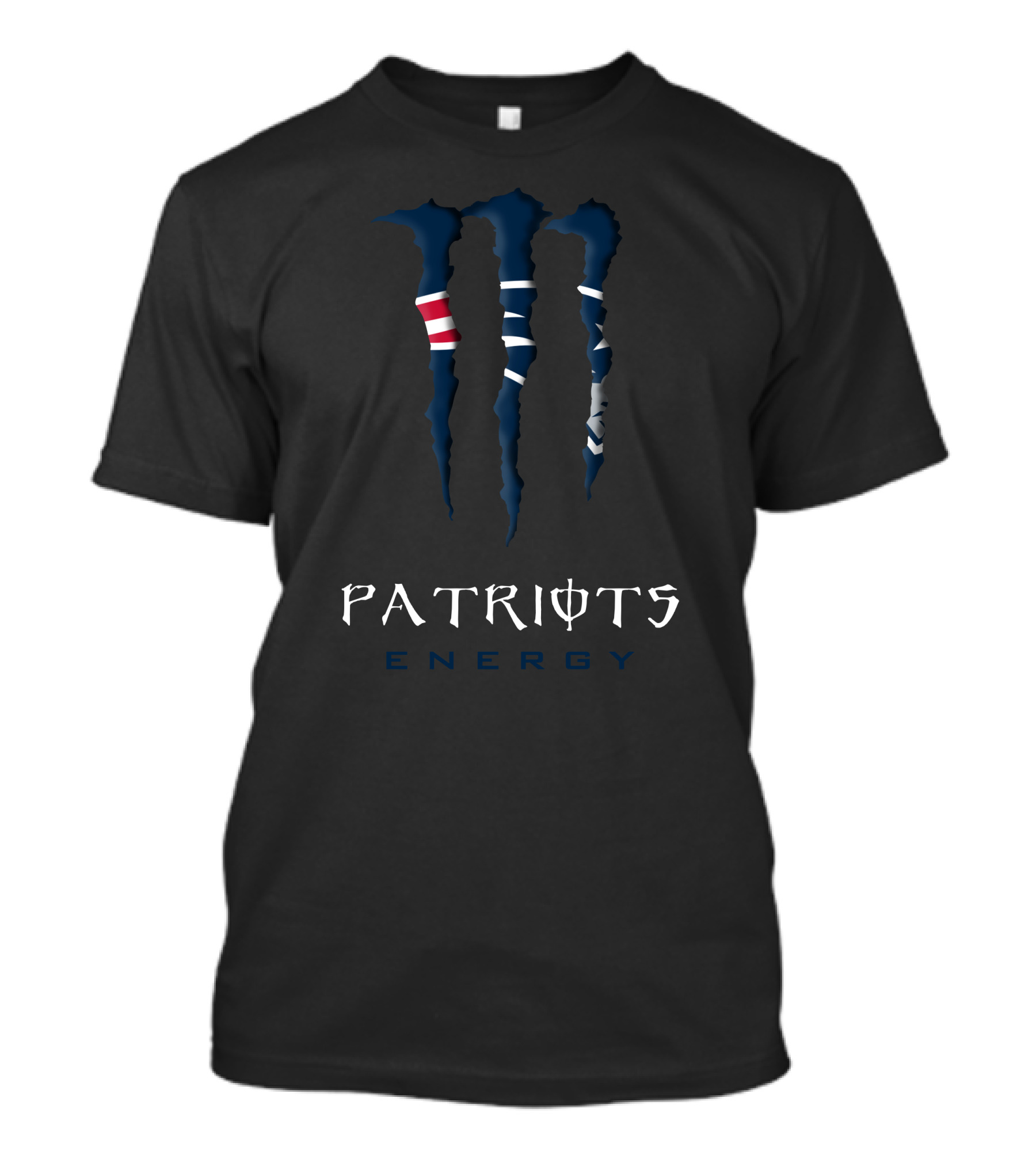 Patriots Energy Ds001-Nfl19 Monster Style Rip T-Shirt