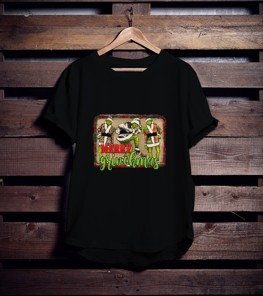 Merry Grinchmas Grinch In Festive Outfits T-Shirt