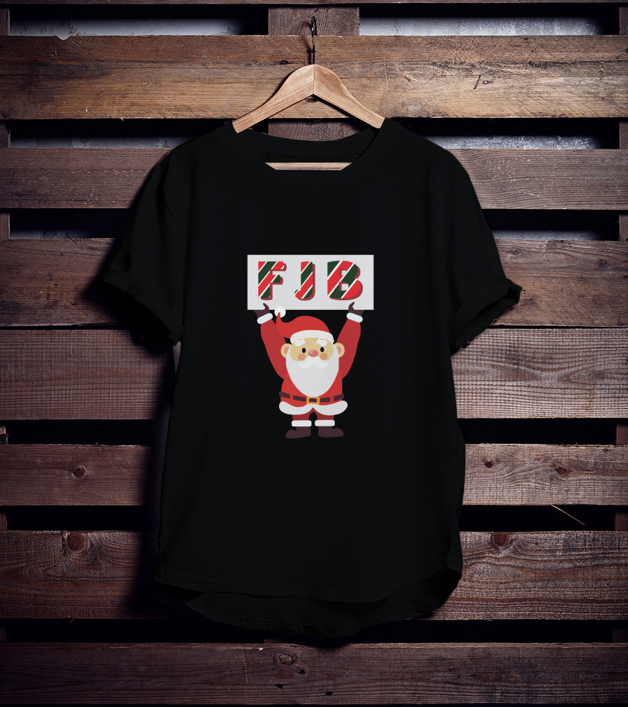 FJB Santa Holding Festive Sign T-Shirt