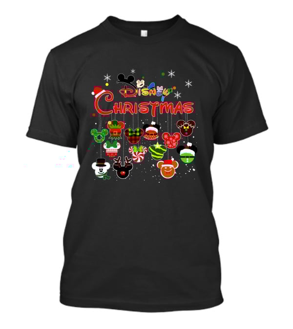 Disney Christmas Holiday Mickey Ornaments And Decorations T-Shirt