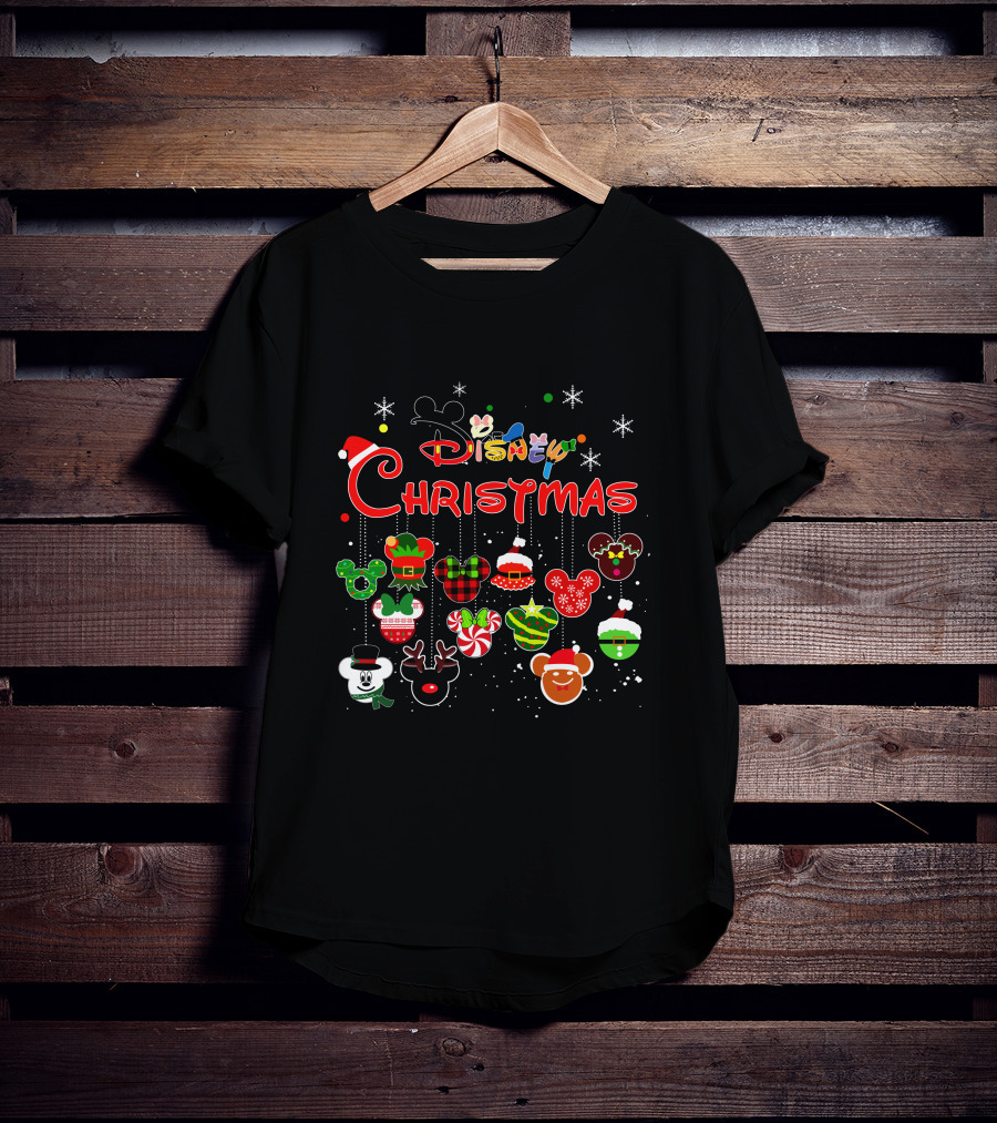 Disney Christmas Holiday Mickey Ornaments And Decorations T-Shirt