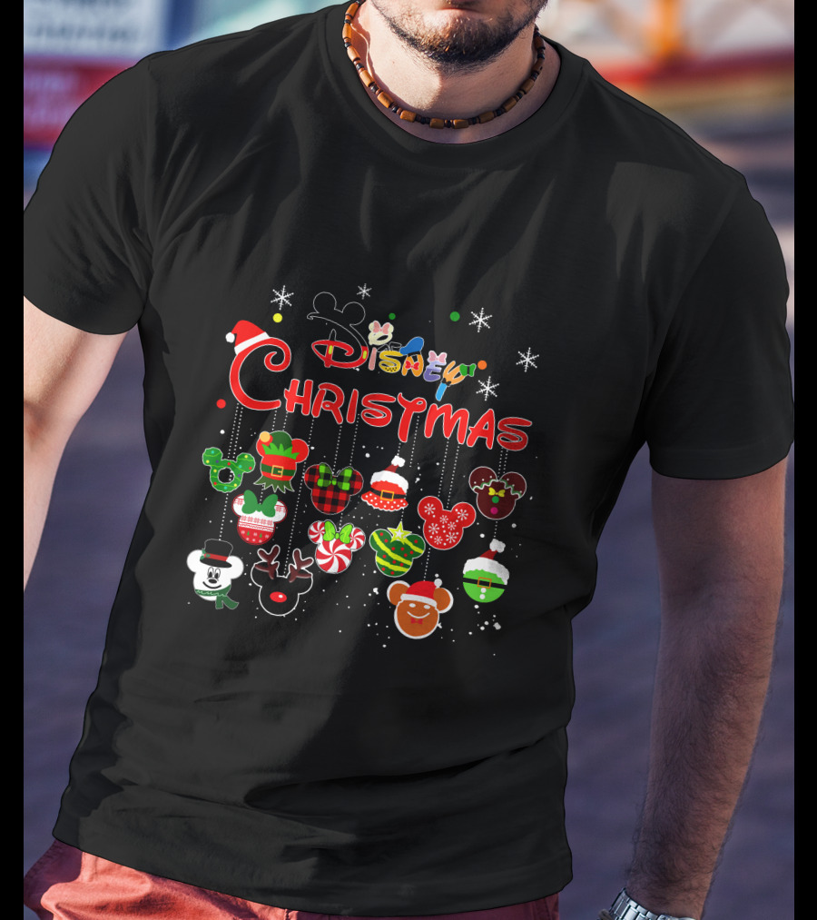 Disney Christmas Holiday Mickey Ornaments And Decorations T-Shirt