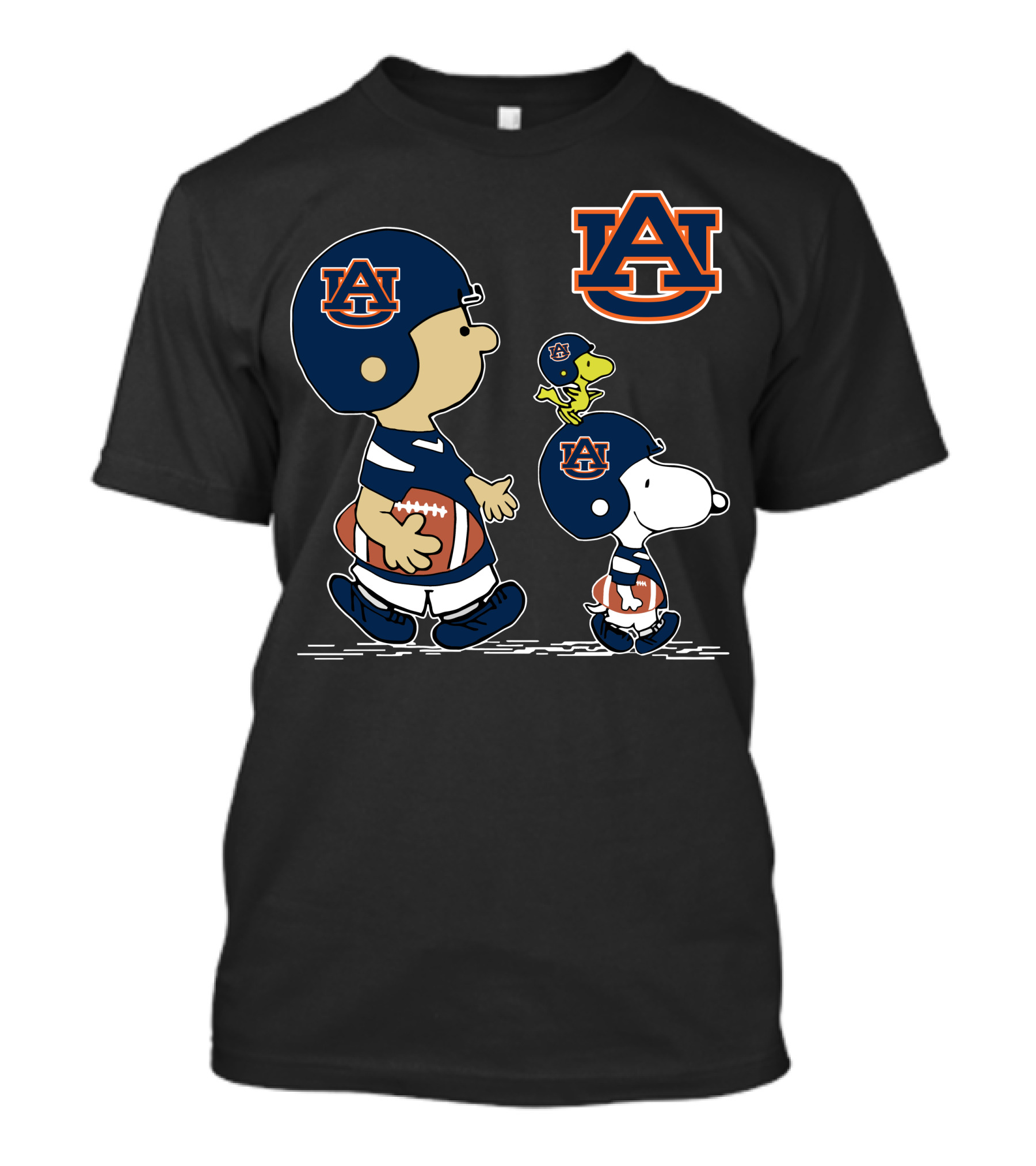 Auburn Tigers Snoopy And Woodstock Football Helmet T-Shirt