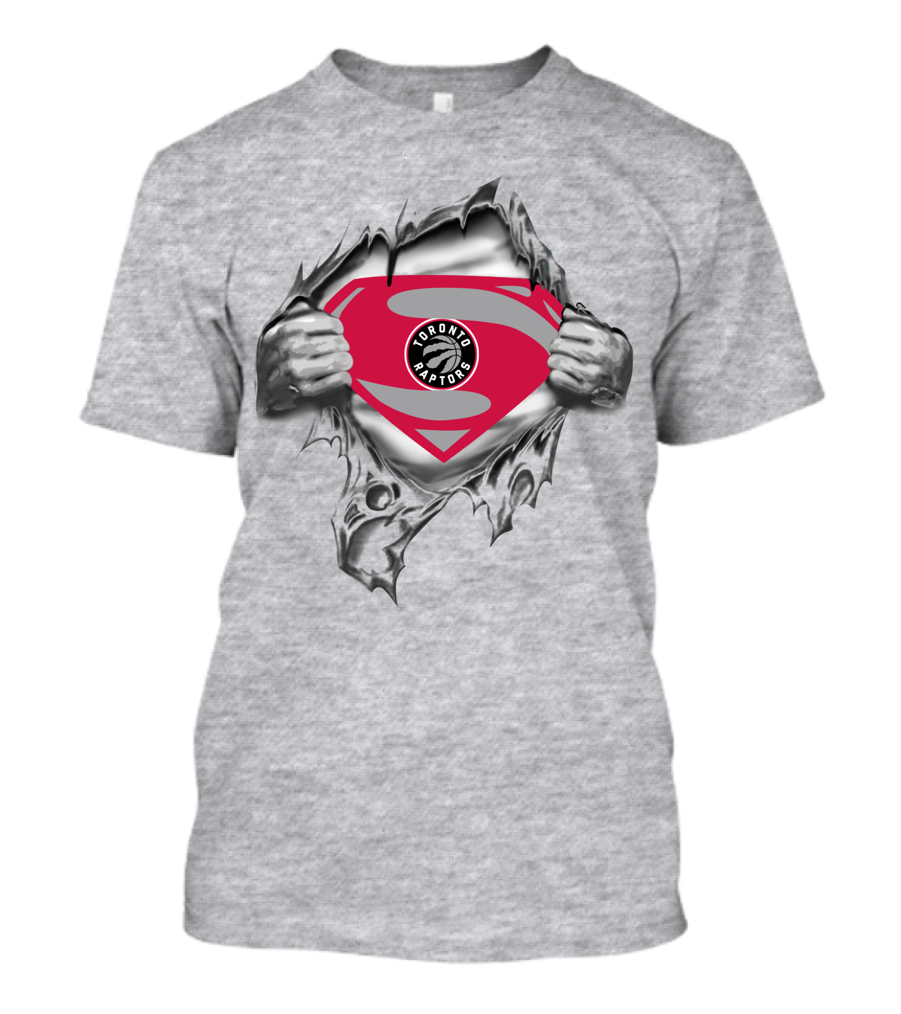 Toronto Raptors Superman Logo Transformation T-Shirt