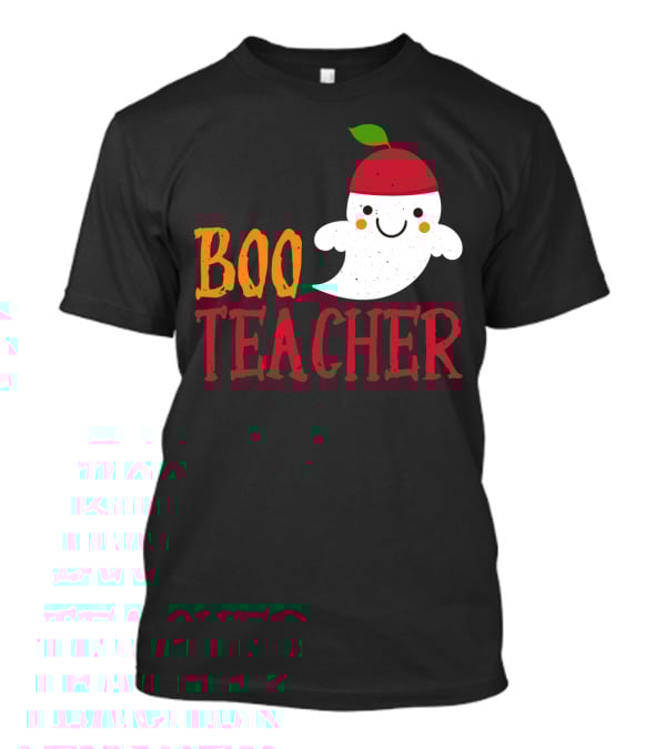 Boo Teacher Ghost Pirate Themed Funny Halloween Costume Teacher T-Shirt