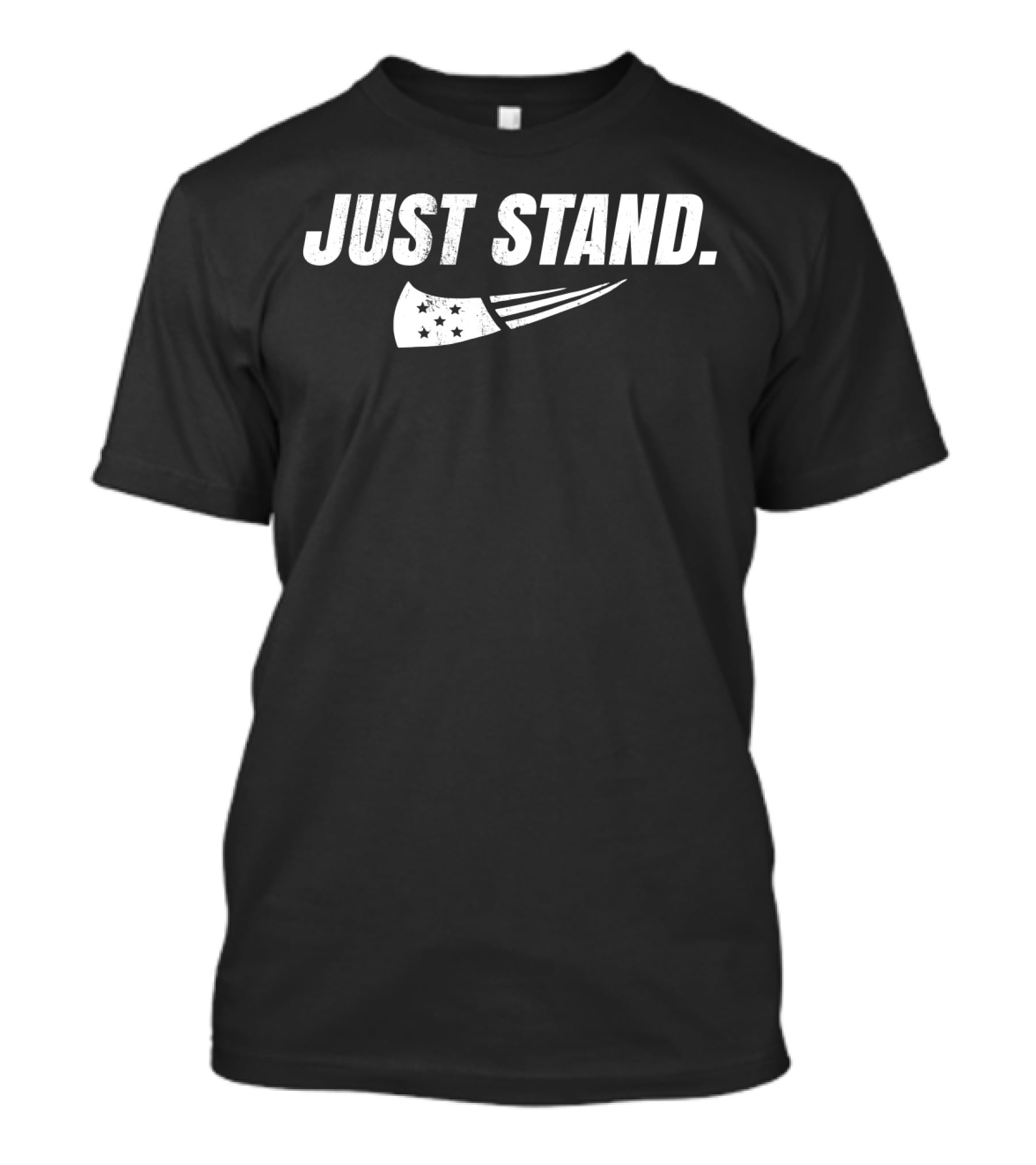 Just Stand Patriotic Stars And Stripes Flag Veteran T-Shirt