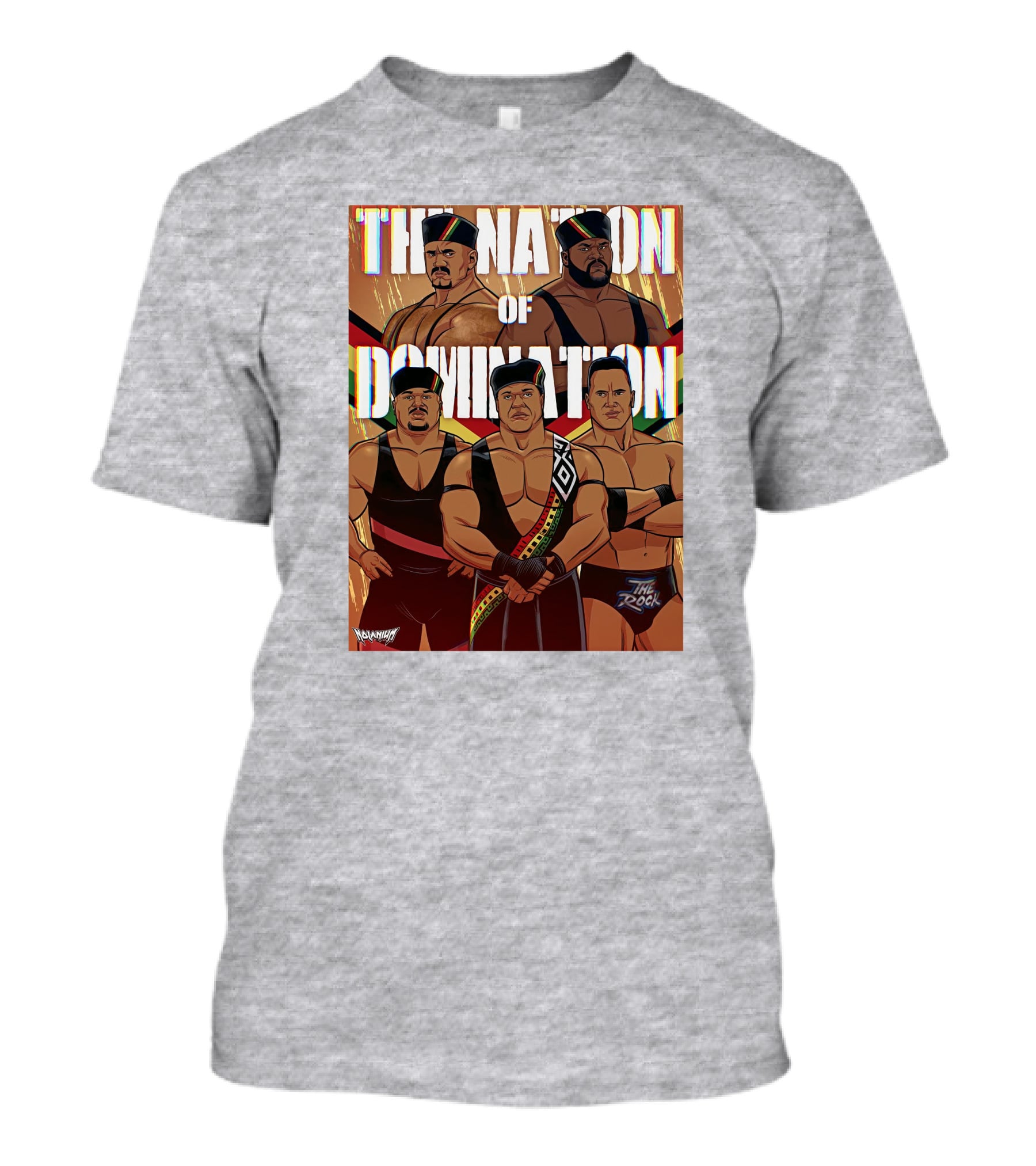 The Nation Of Domination The Rock Nolanium Art Drawing T-Shirt