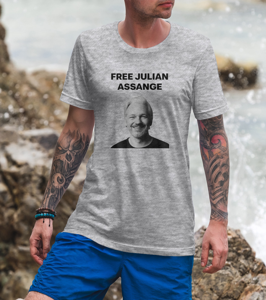 Free Julian Assange WikiLeaks Shop T-Shirt