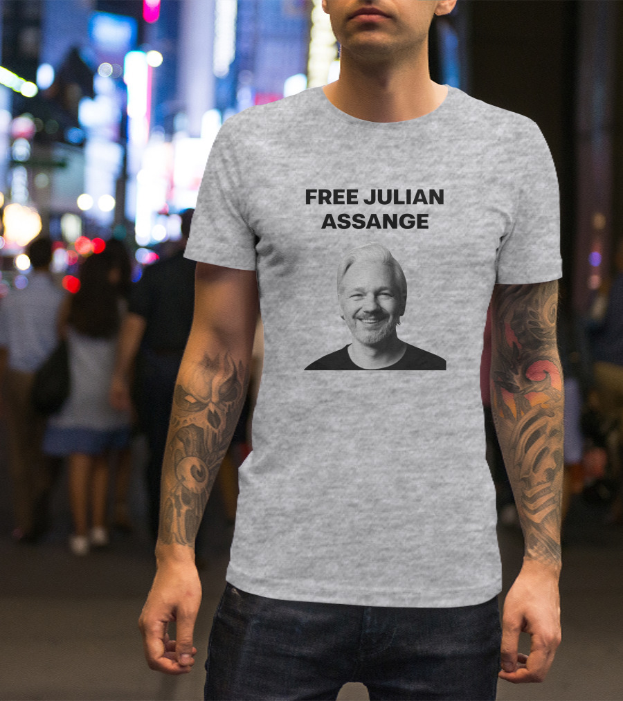 Free Julian Assange WikiLeaks Shop T-Shirt