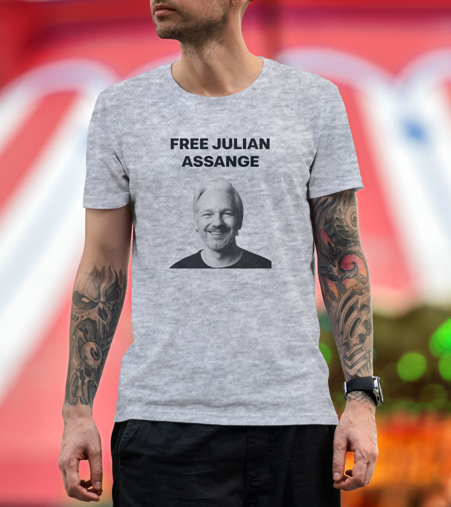 Free Julian Assange WikiLeaks Shop T-Shirt
