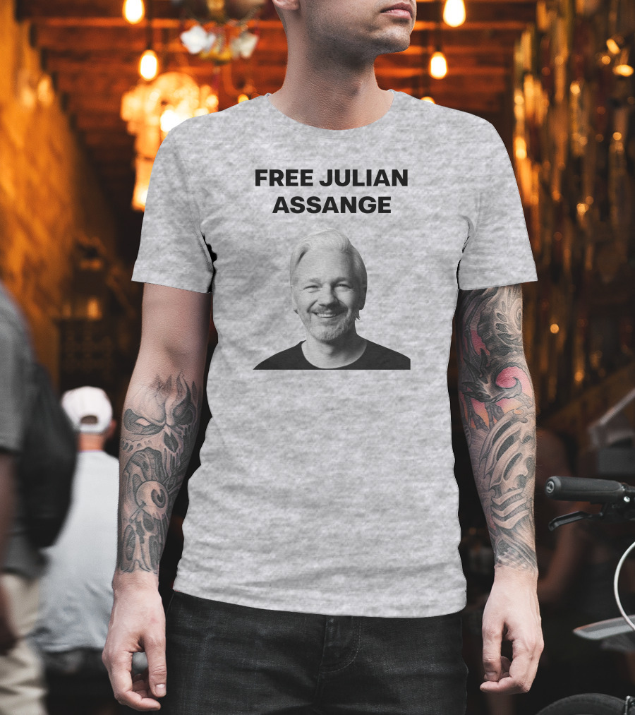 Free Julian Assange WikiLeaks Shop T-Shirt