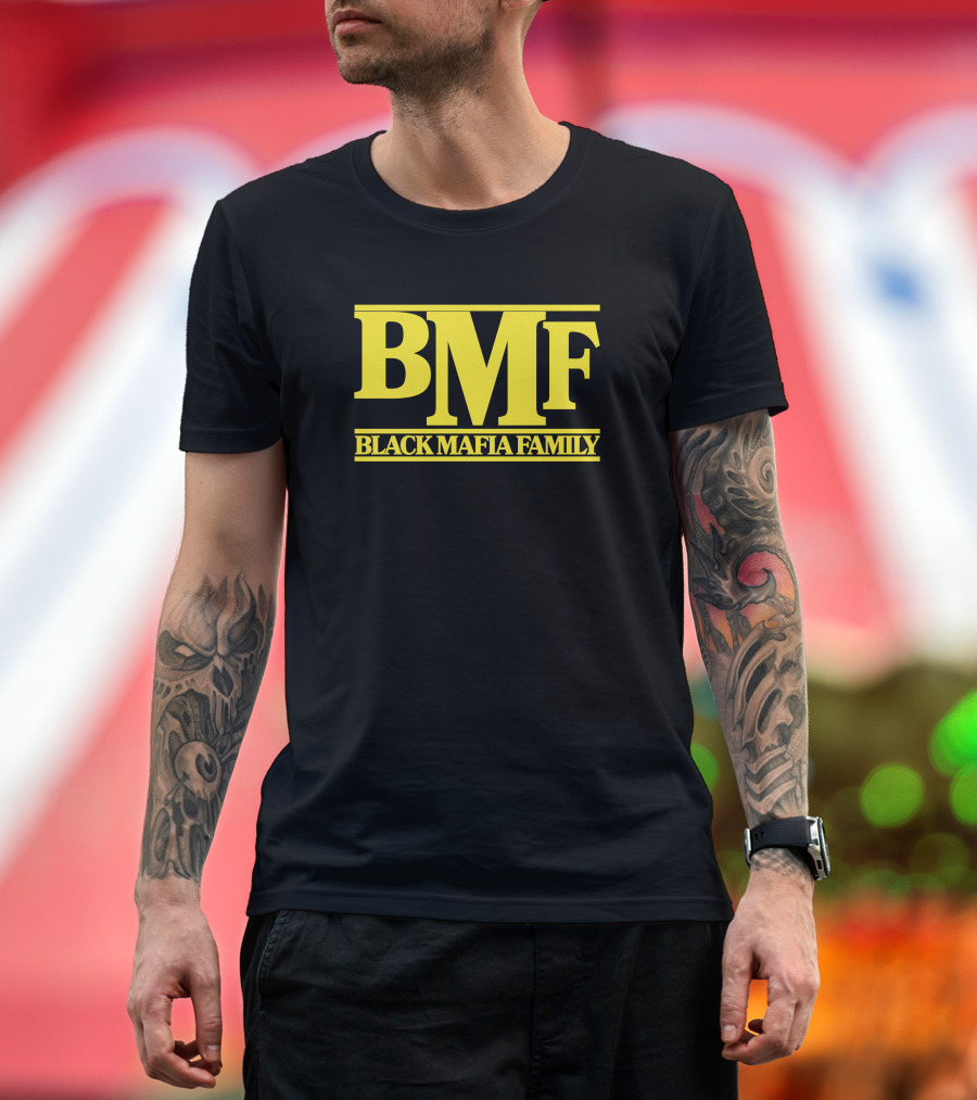 BMF Black Mafia Family 50cent Logo Merchandise T-Shirt