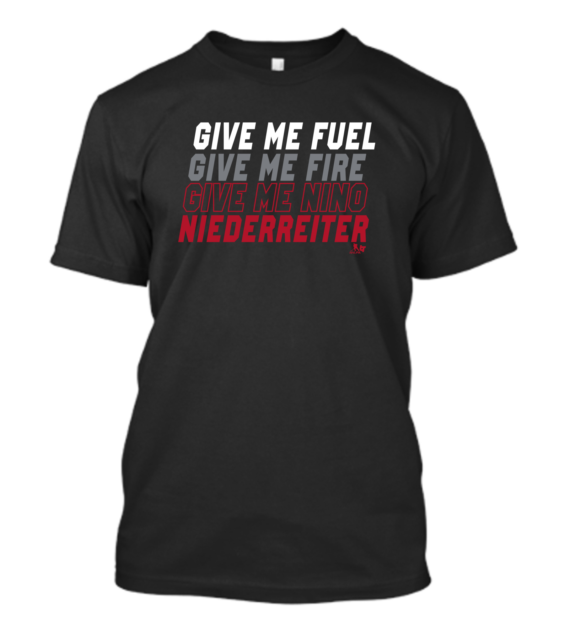 Give Me Fuel Fire Nino Niederreiter NHLPA T-Shirt