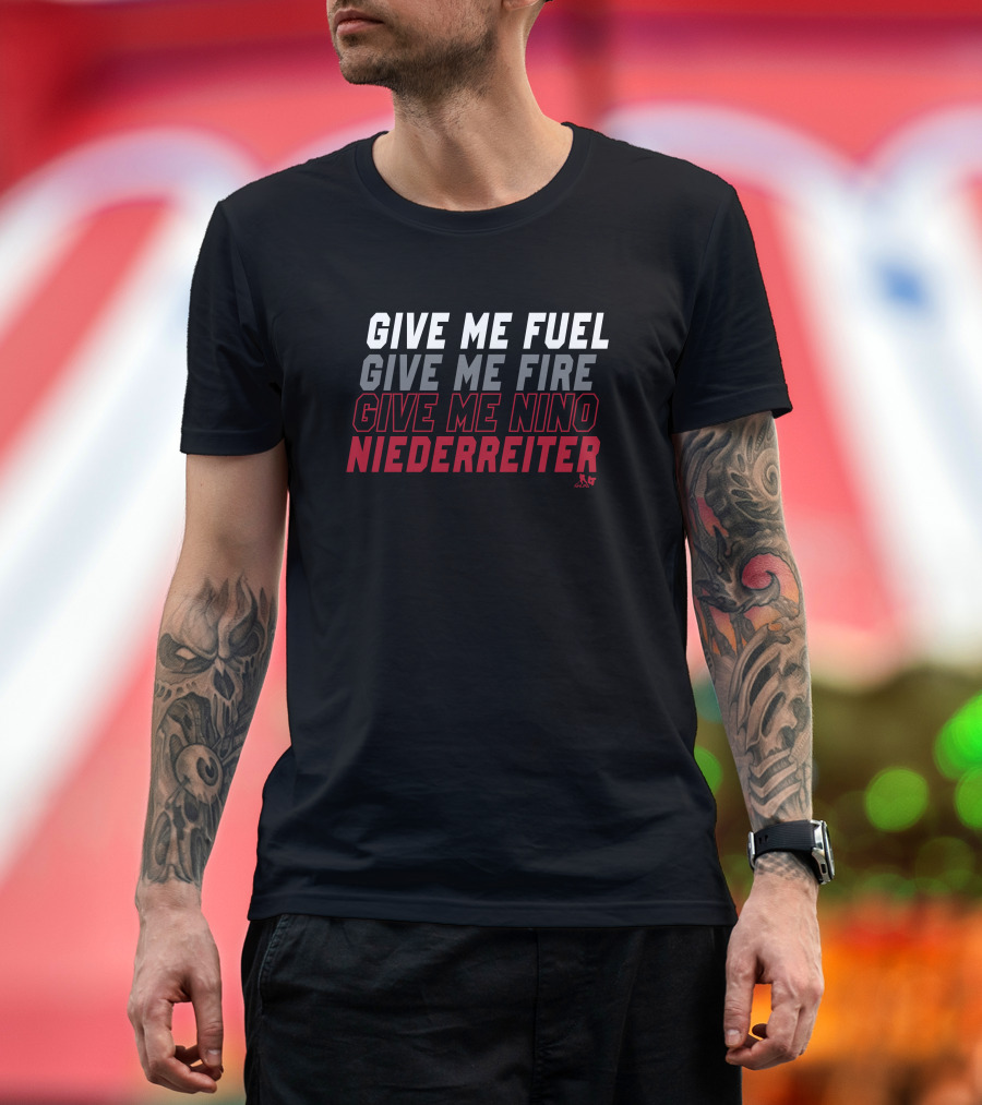 Give Me Fuel Fire Nino Niederreiter NHLPA T-Shirt