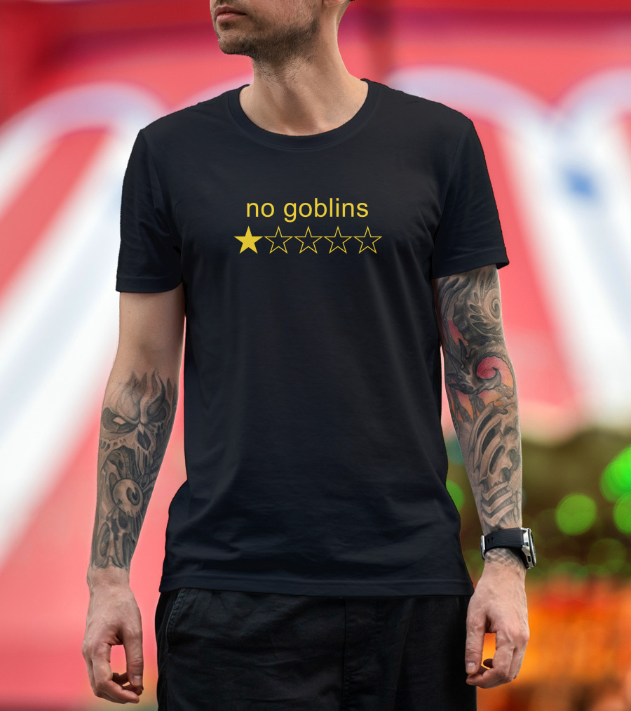 Hellier Greg Newkirk No Goblins One Star Review T-Shirt