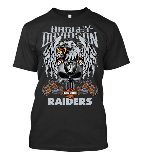 Harley Davidson Motor Raiders Las Vegas Raiders T-Shirt