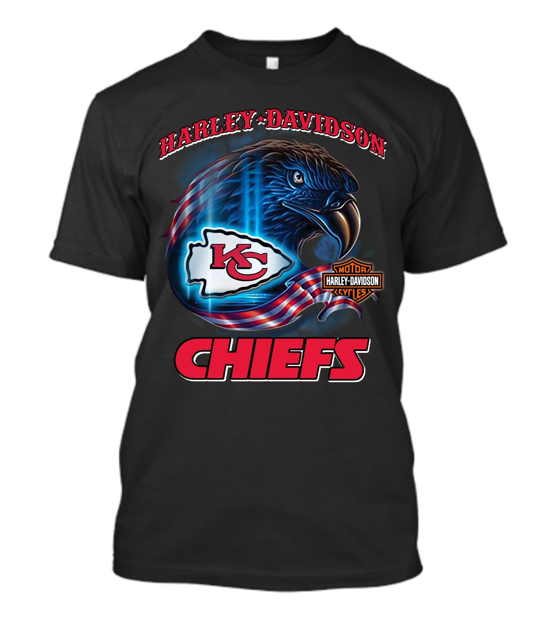 Harley Davidson Kansas City Chiefs Eagle T-Shirt