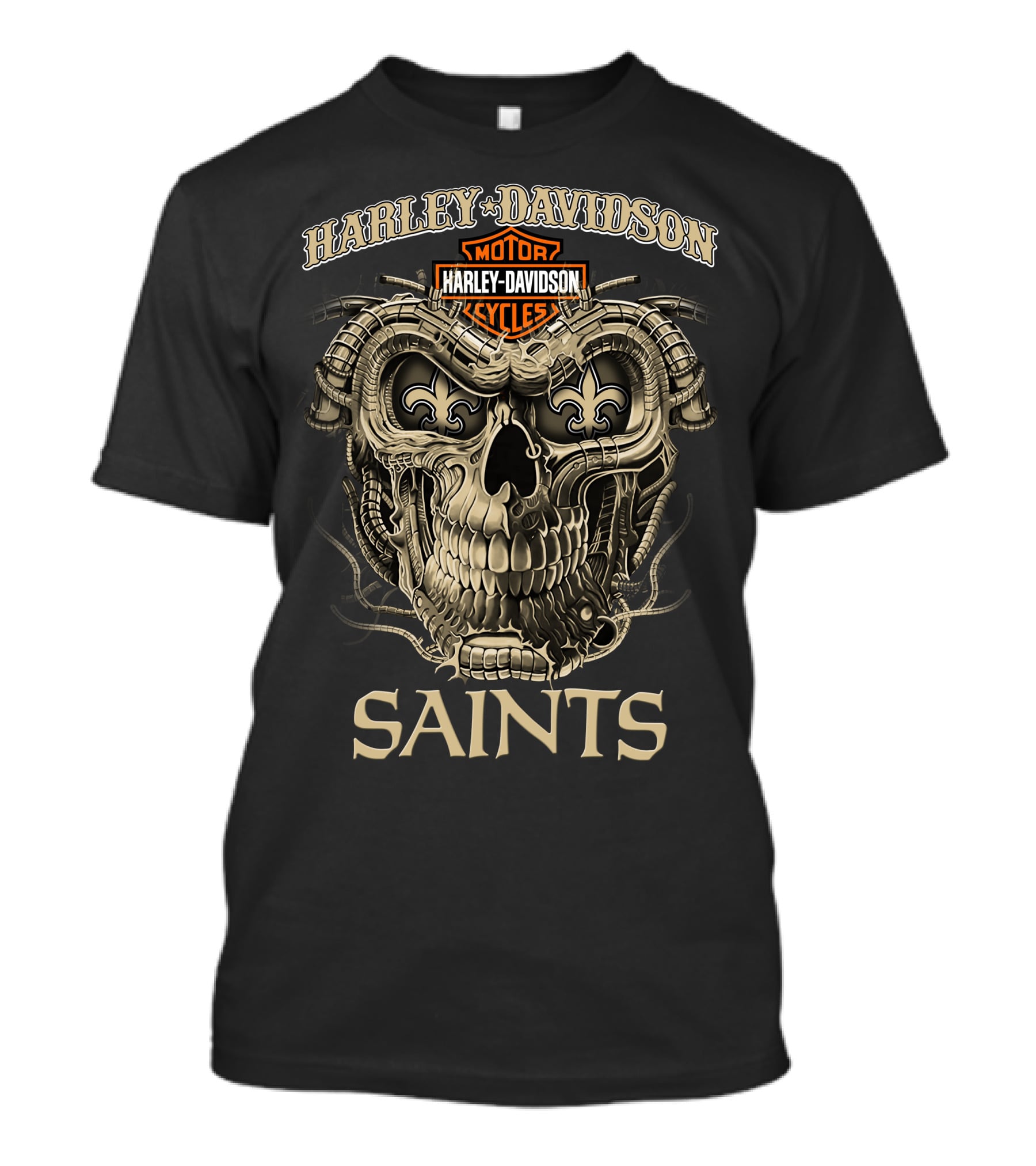 Harley Davidson Motorcycles Skull Saints T-Shirt