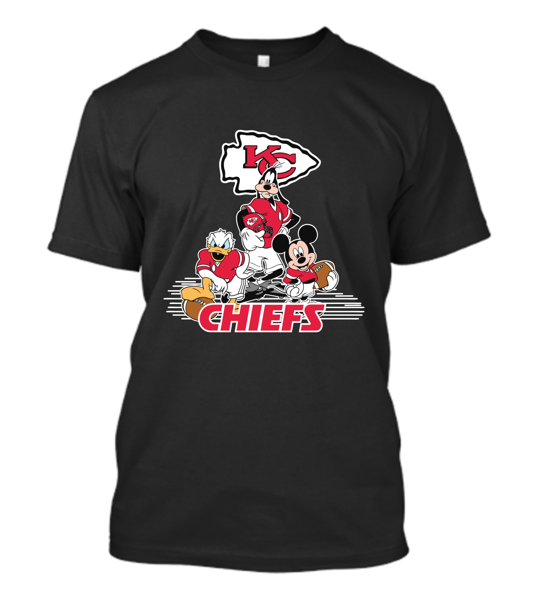 Mickey Donald Goofy Kansas City Chiefs Football Players Chiefs T-Shirt