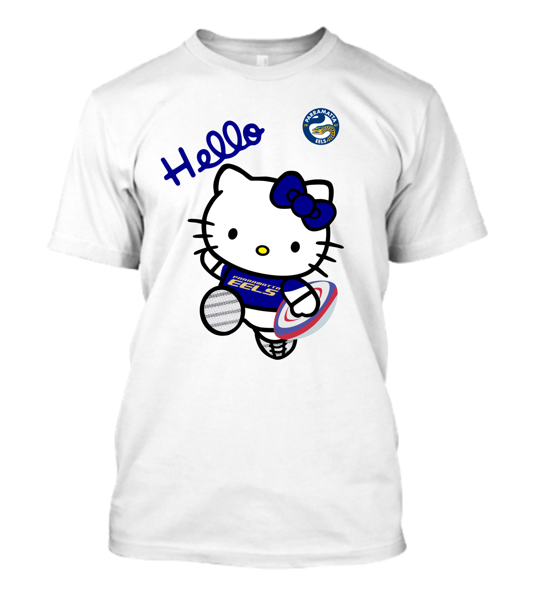 Hello Parramatta Eels Hello Kitty NRL1012 T-Shirt