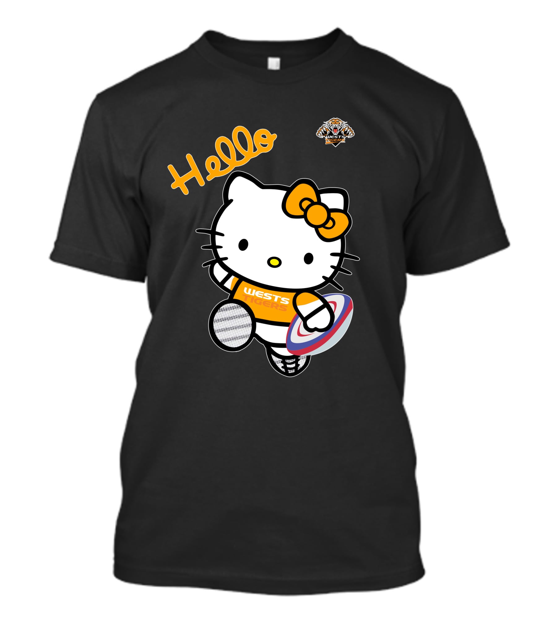 Wests Tigers Hello Kitty Rugby T-Shirt