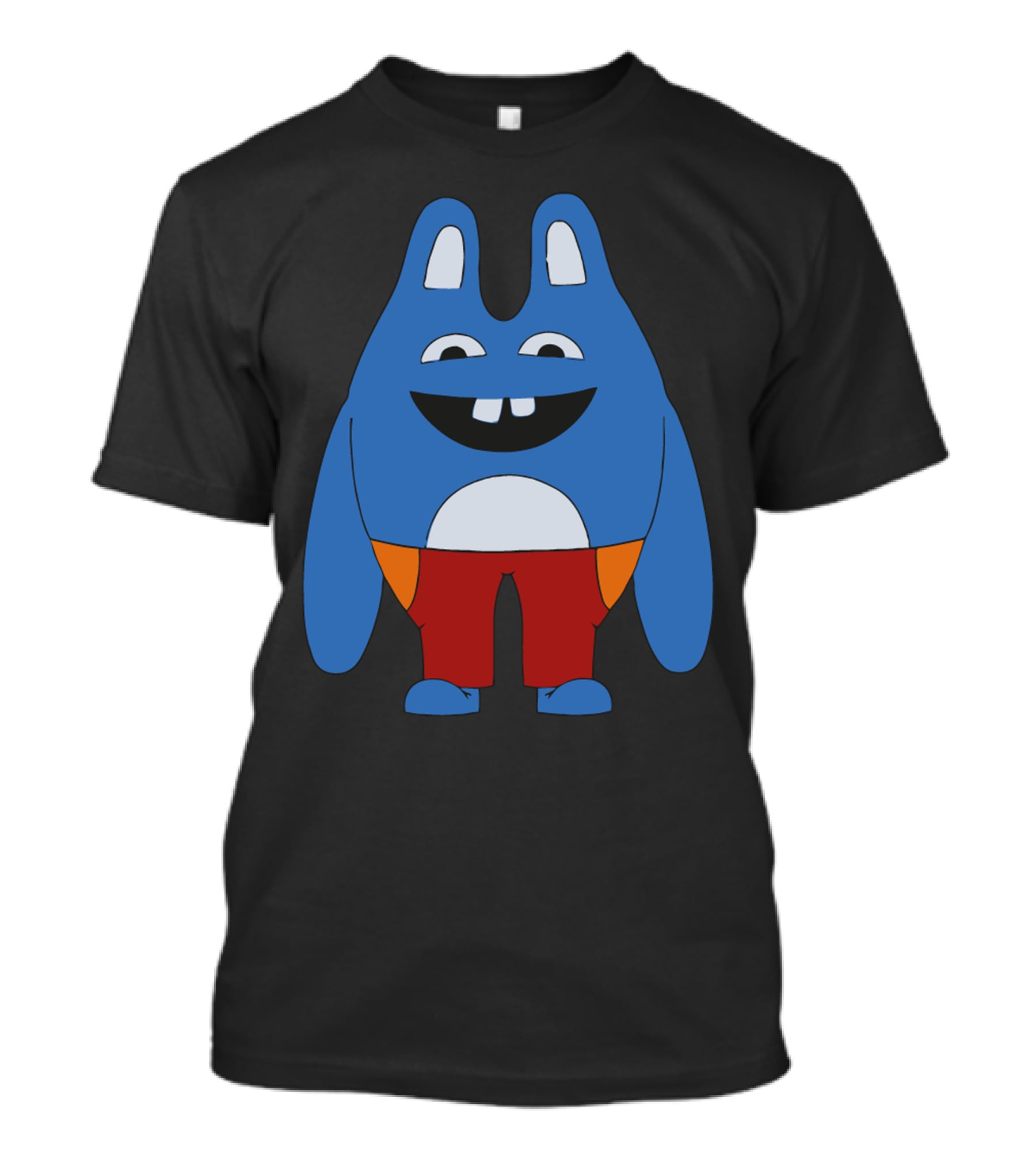 Broad City Blue Cartoon Character In Red Shorts T-Shirt