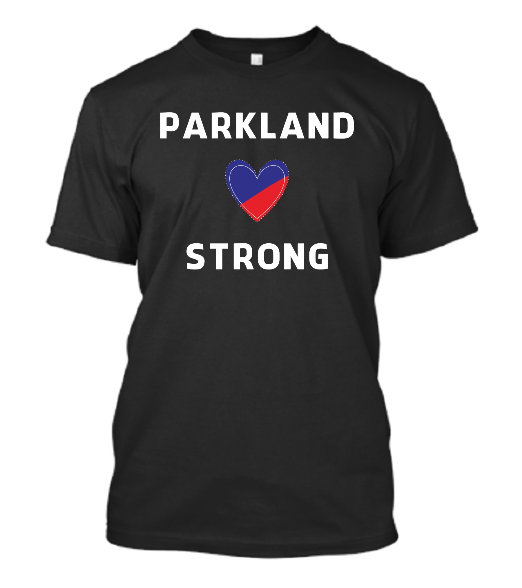 Parkland Strong Red And Blue Heart T-Shirt