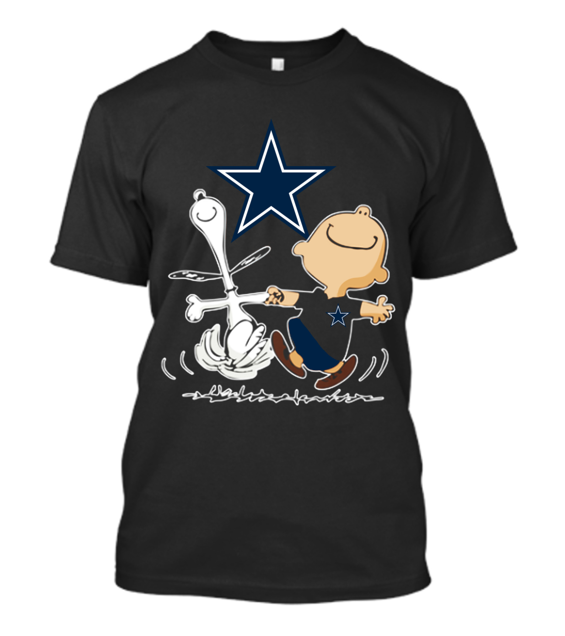 Dallas Cowboys Snoopy And Charlie Brown Dancing With Star T-Shirt