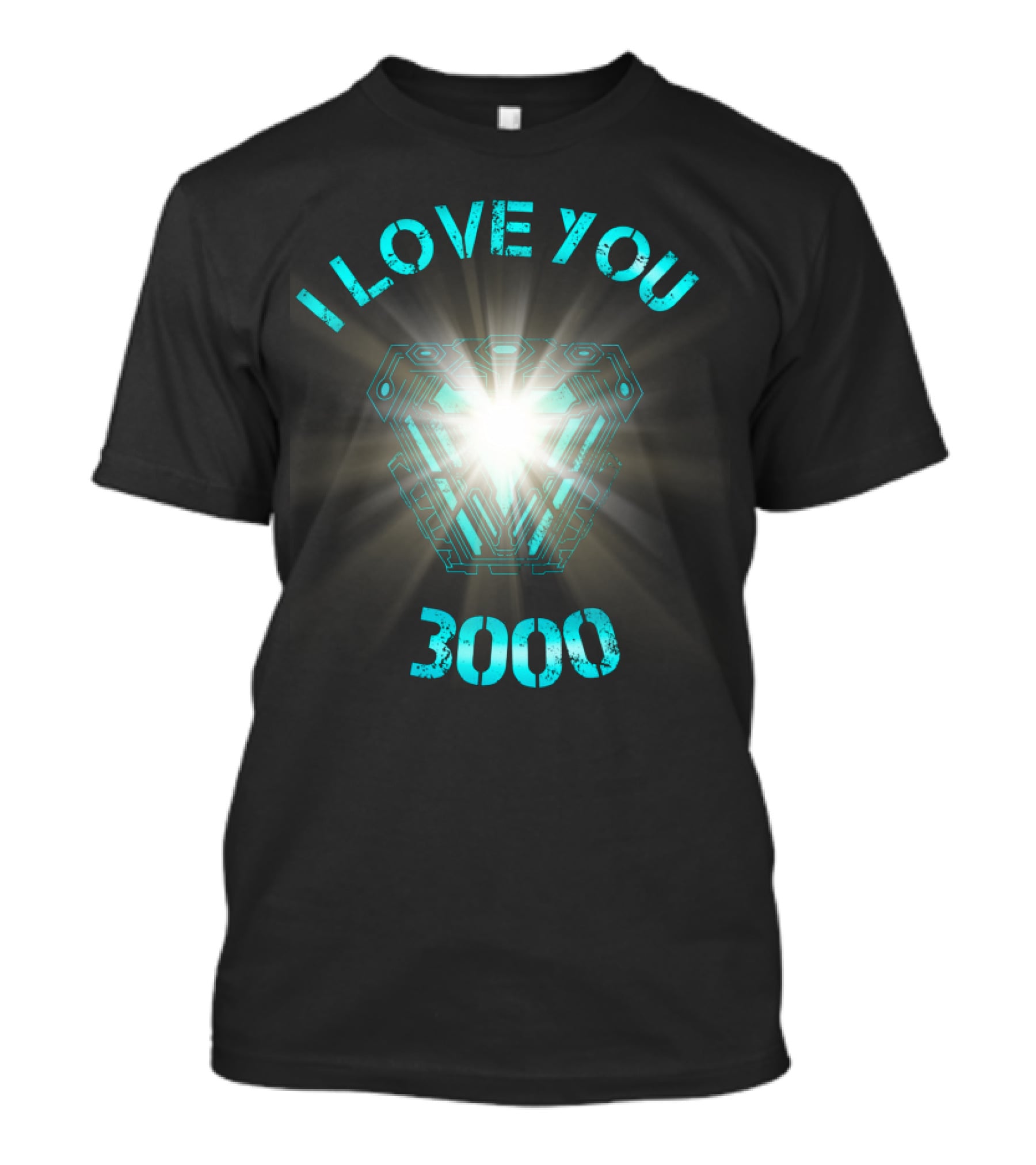 Marvel I Love You 3000 Arc Reactor Shining T-Shirt