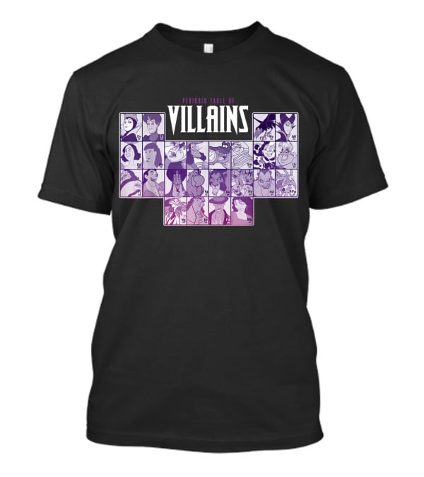 Periodic Table Of Disney Villains T-Shirt