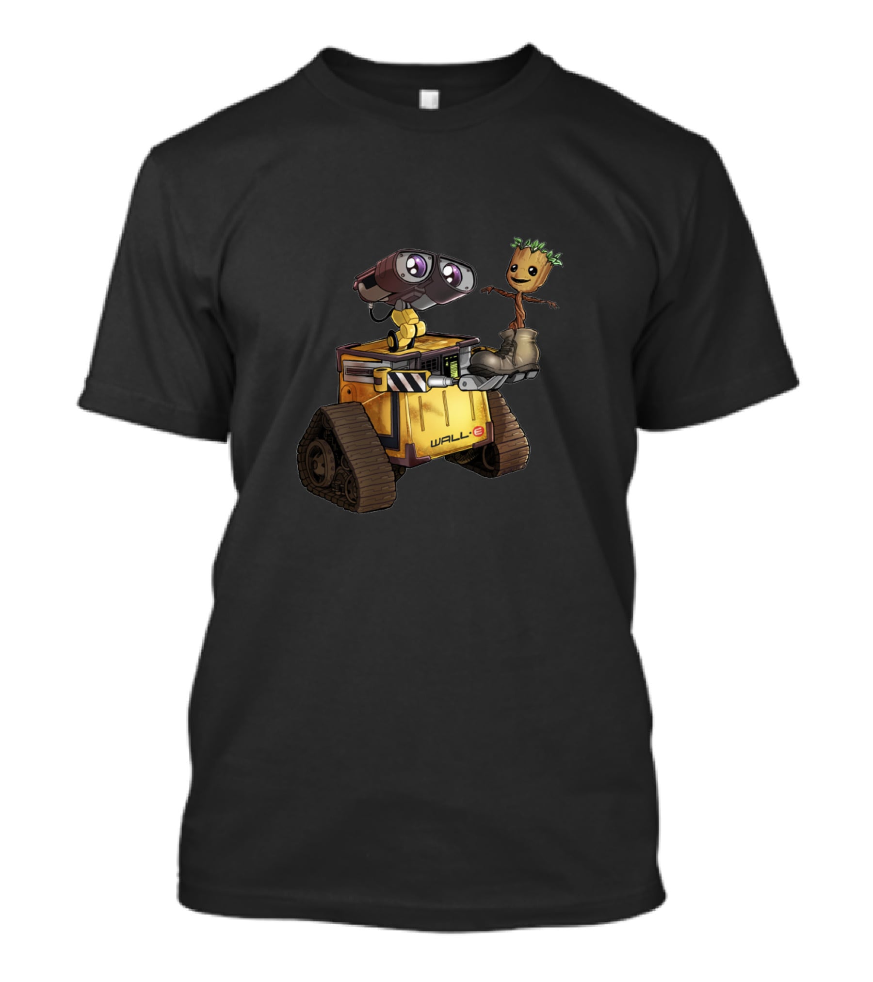 Wall-E And Baby Groot Friendship Adventure T-Shirt