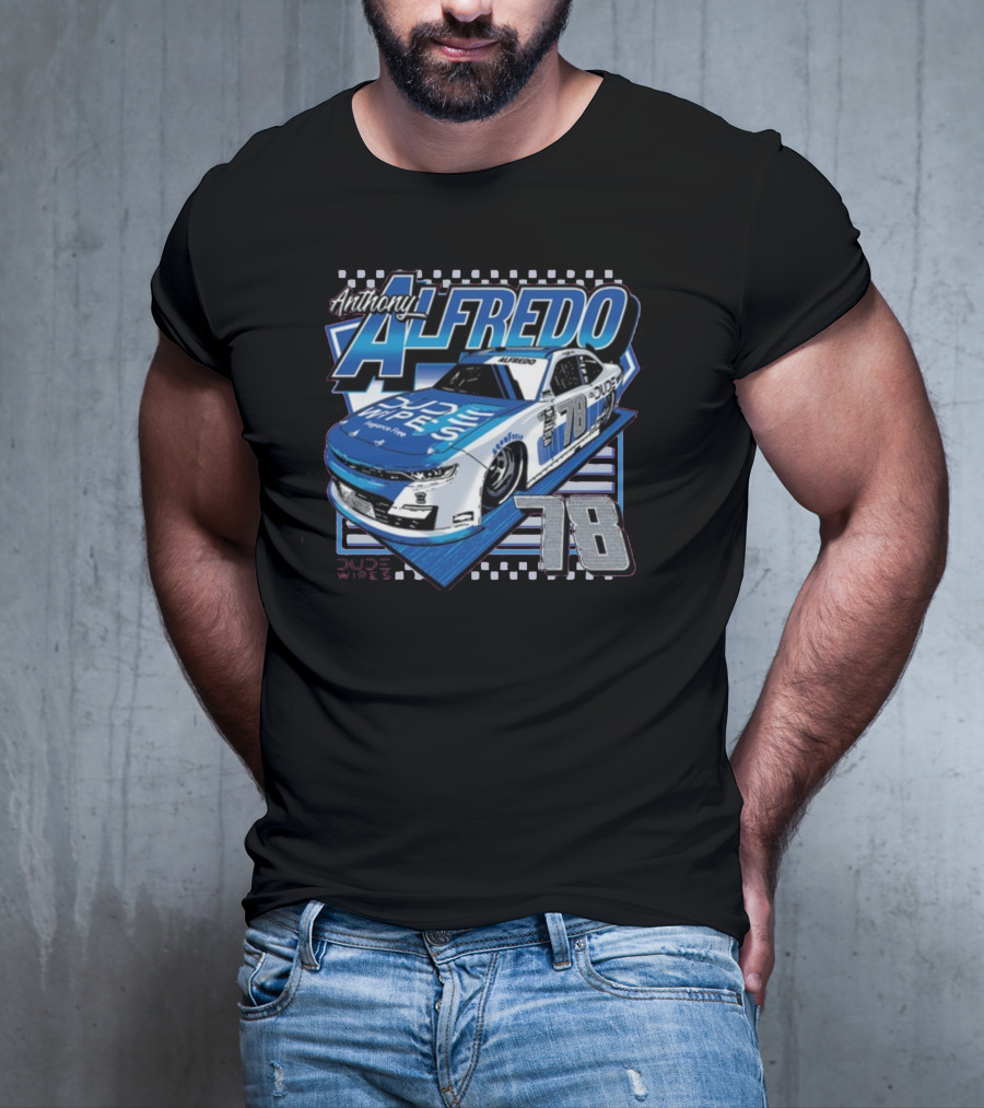 Anthony Alfredo Dude Wipes Car 78 Racing T-Shirt