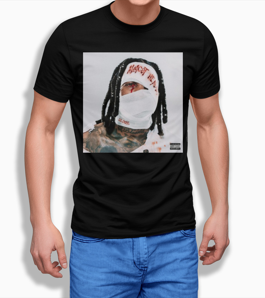 Lil Durk Almost Healed Bandaged Face Album T-Shirt