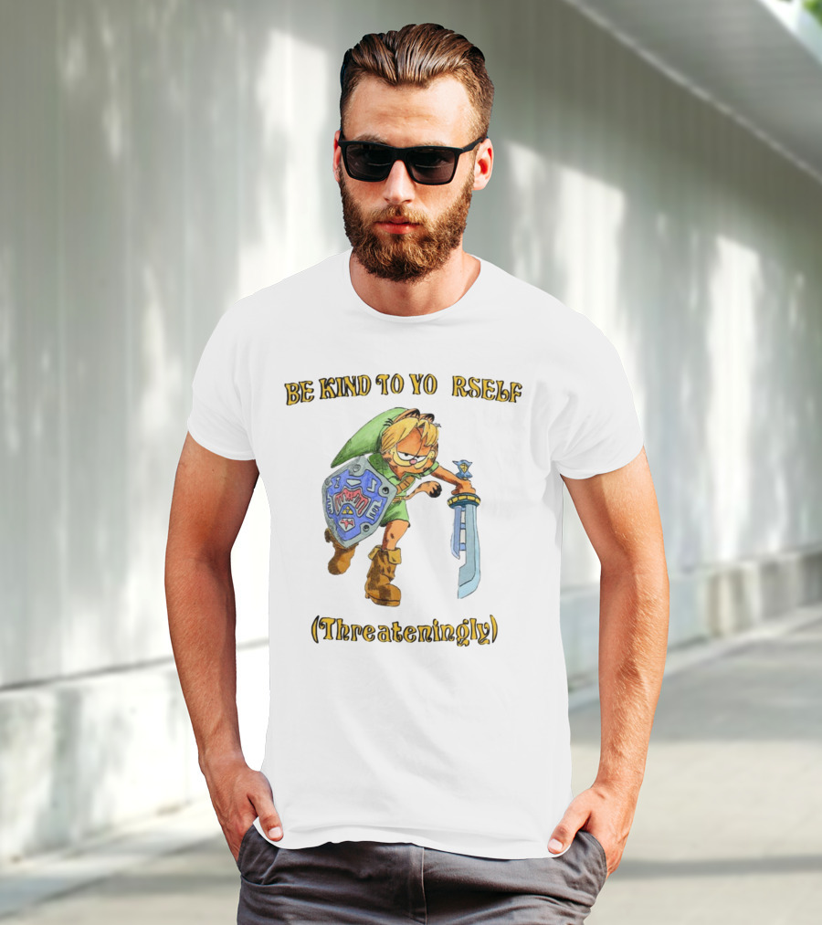 Be Kind To Yourself Threateningly Gamer Crossover T-Shirt