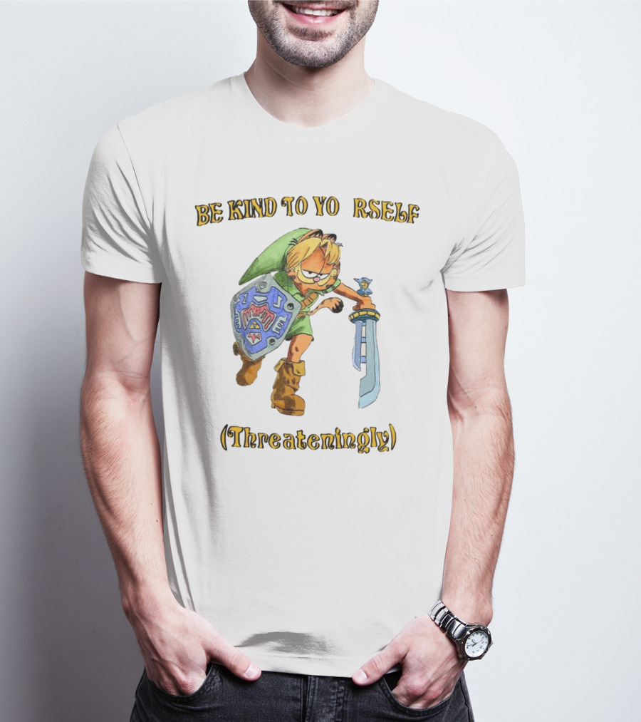 Be Kind To Yourself Threateningly Gamer Crossover T-Shirt