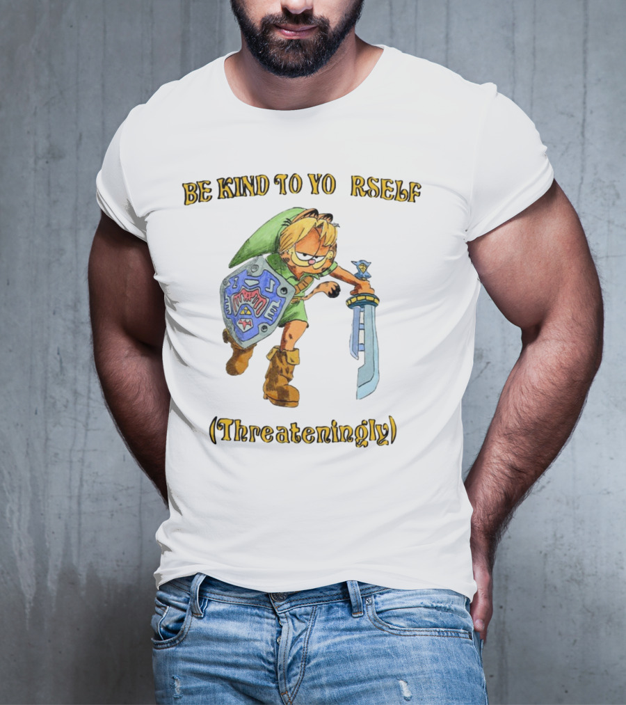 Be Kind To Yourself Threateningly Gamer Crossover T-Shirt